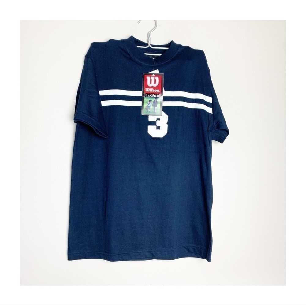 NWT Wilson Pro Staff T Shirt Golf Blue White